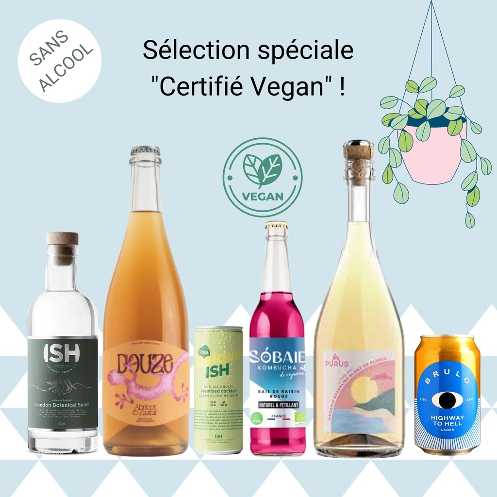 Sélection spéciale "Sans Alcool & certifiée VEGAN" !