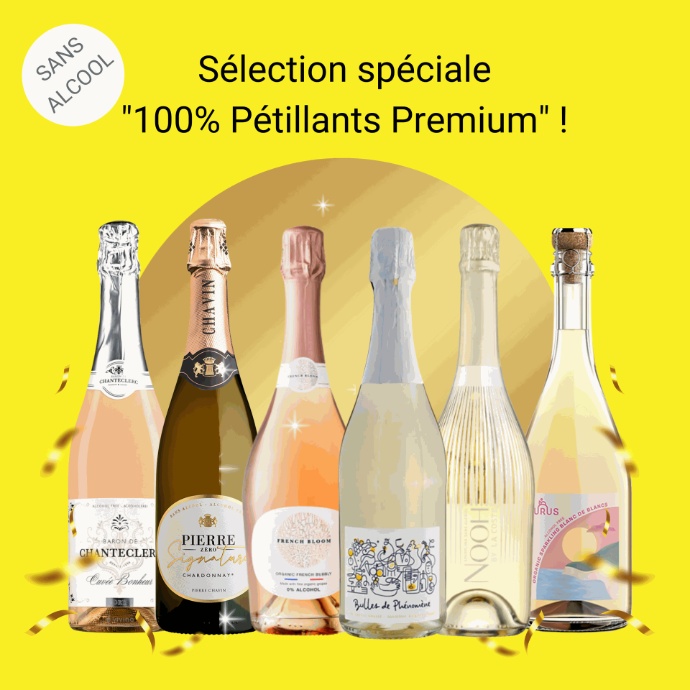 Sélection spéciale "vins pétillants sans alcool" - pétillants premium désalcoolisés
