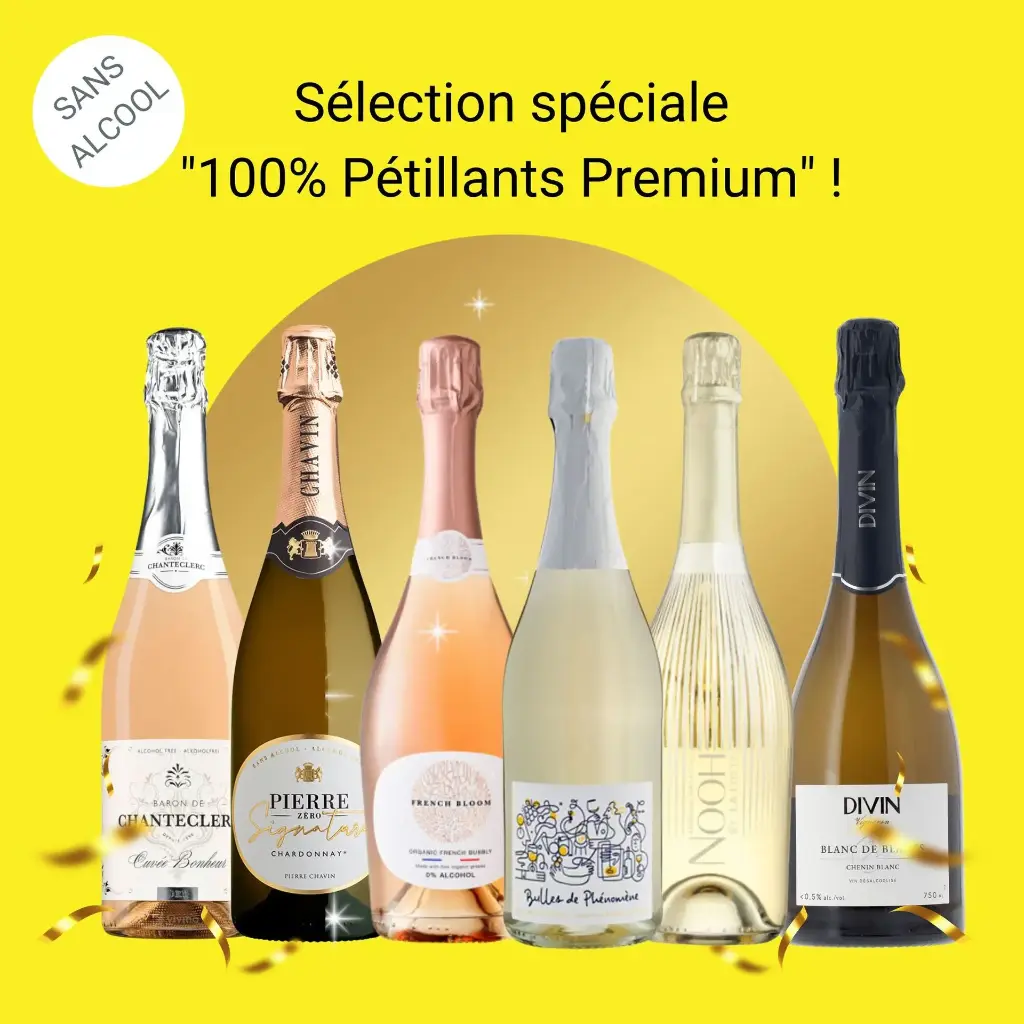 Sélection spéciale "vins pétillants sans alcool" - pétillants premium désalcoolisés