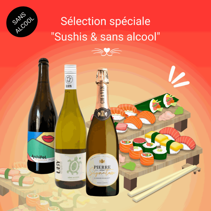 Sélection spéciale "Sushis & sans alcool !"