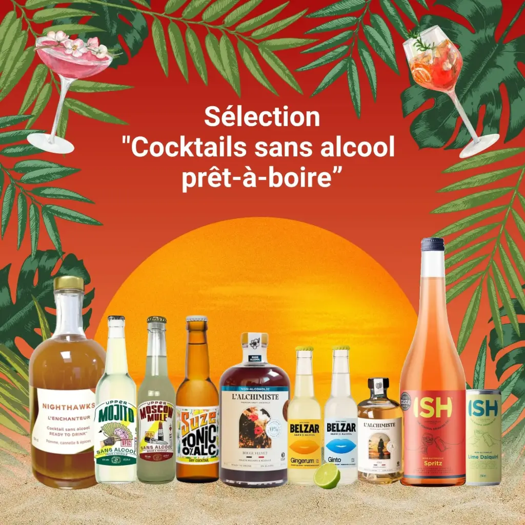 Sélection Cocktails sans alcool prêt-à-boire !