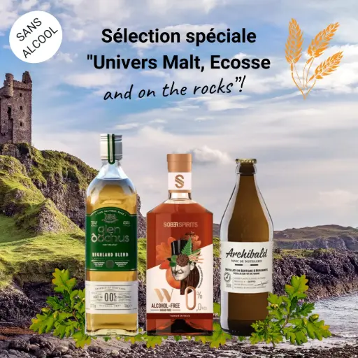 [Coffret_Whisky] "Whisky sans alcool" - Sélection spéciale "Univers Malt, Ecosse and on the rocks" !